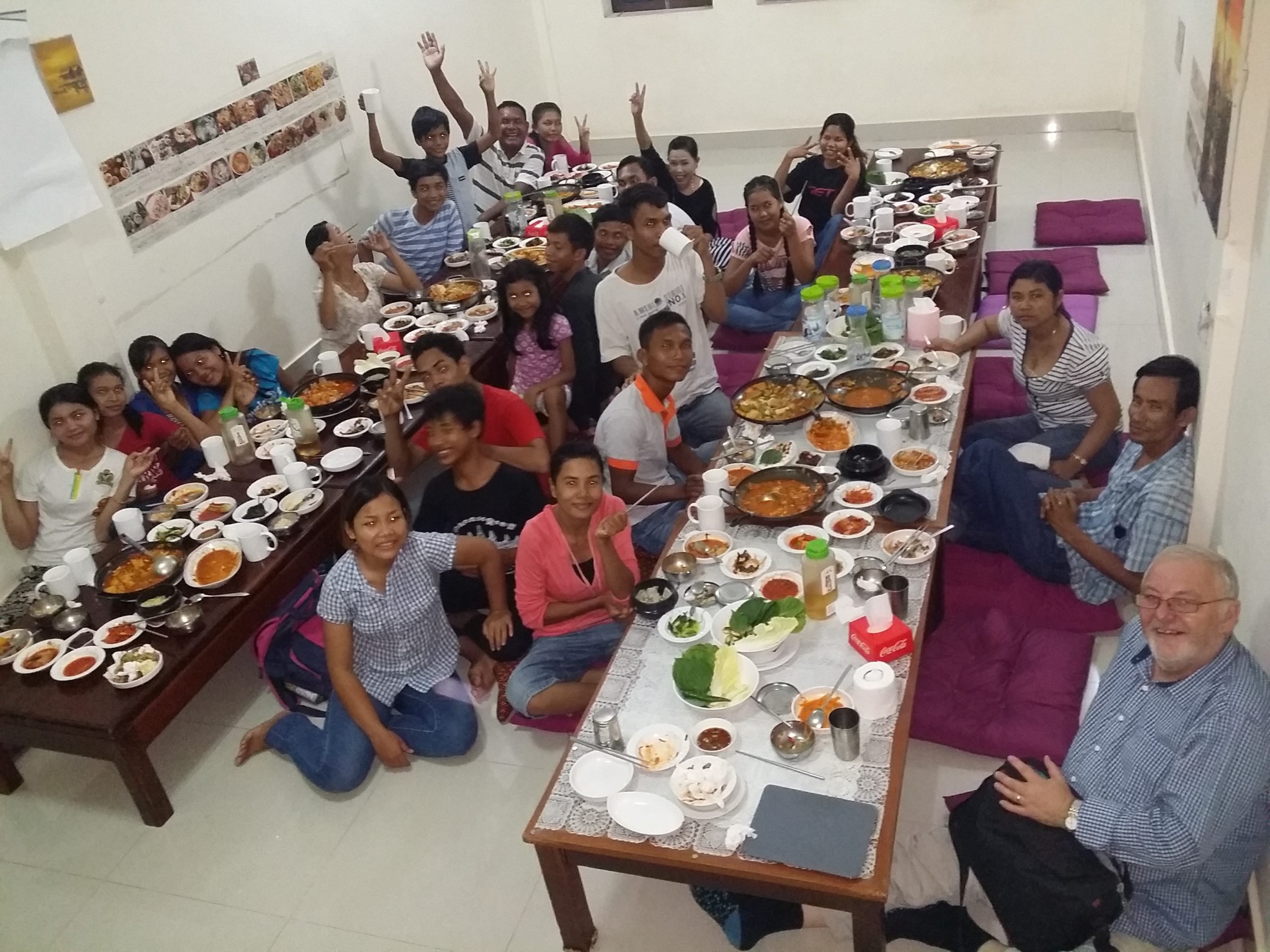 Bobby Organises Korean Feast for All Team after Sunday Outreach