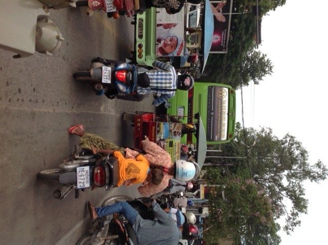On our way out of town to the Village Crusade